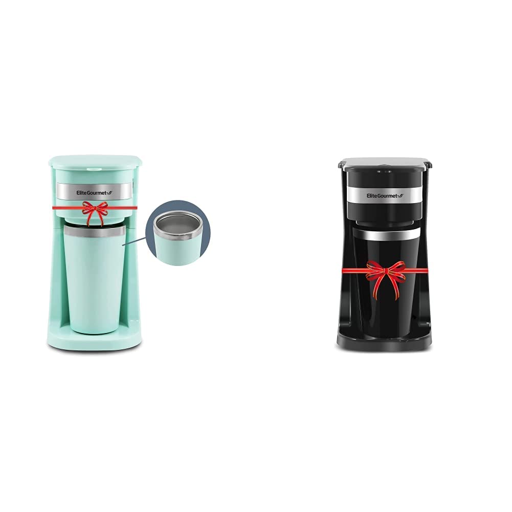 Single-Serve Coffee Maker with 14Oz Stainless Steel Travel Mug K9812