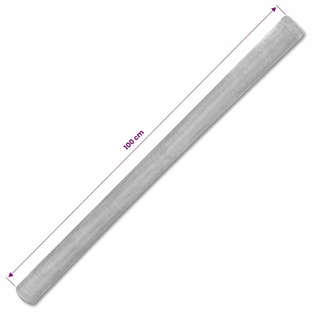 Aluminum Mesh Screen 39.4"x196.9" Silver J5076