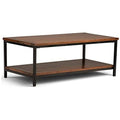 48 inch Dark Cognac Brown Mango Wood Coffee Table H649