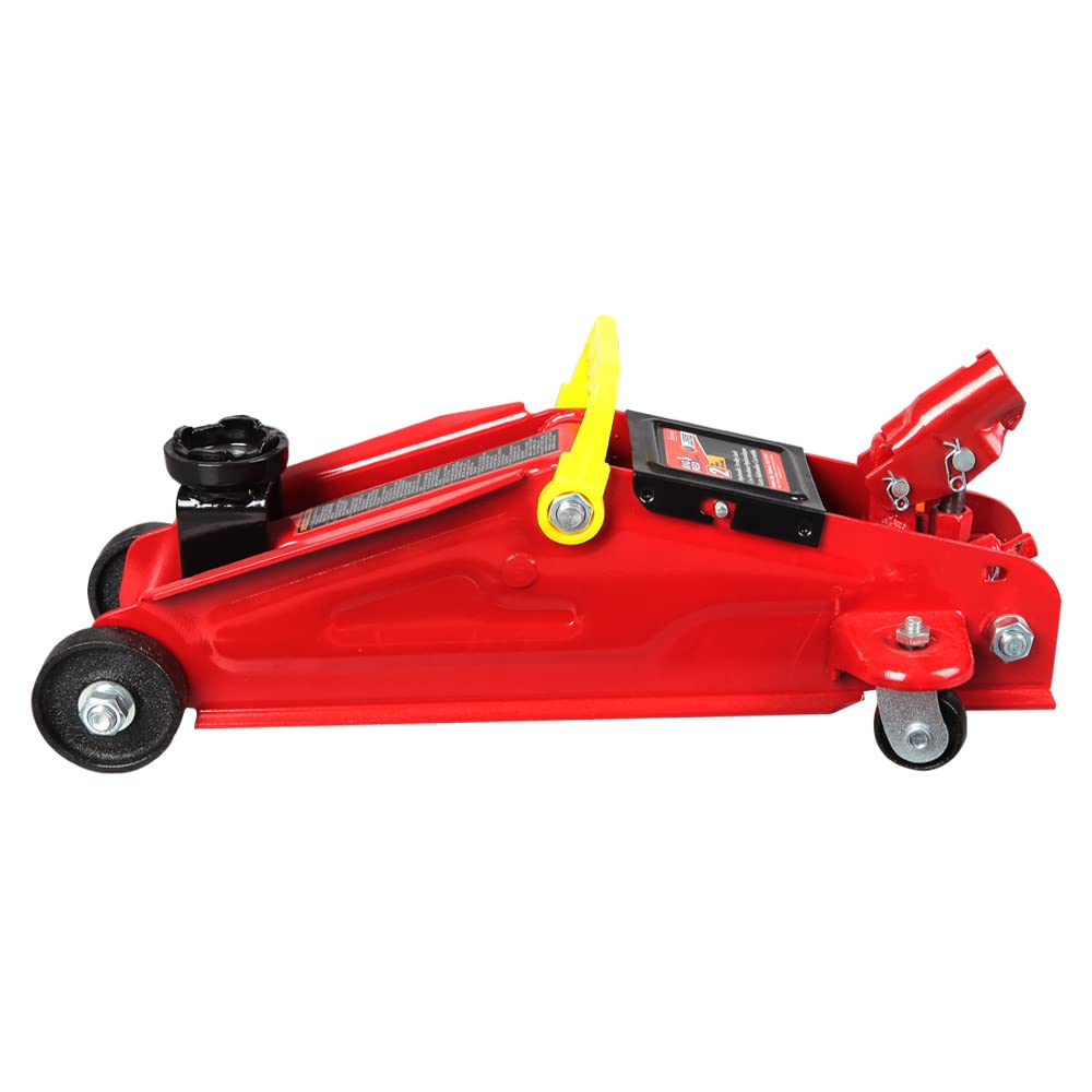 2 Ton Hydraulic Trolley Floor Jack with Carrying Case, Red S964