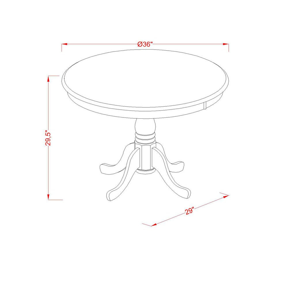 5 Piece Oak Dining Table Set with 4 Blue Faux Leather Chairs T855077