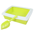 Open Top Cat Litter Box with Frame Semi-Enclosed P95699