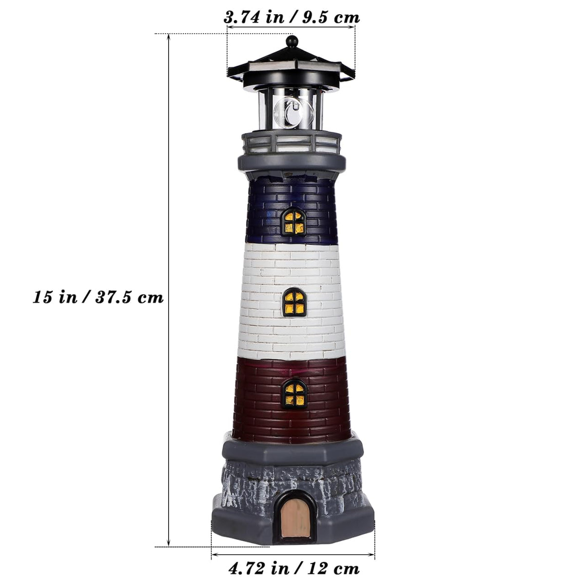 Solar Lighthouse Outdoor Statue E269272