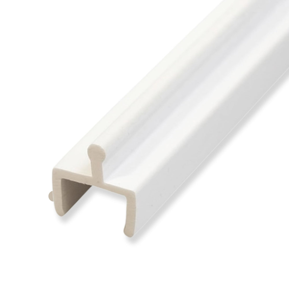 White Vinyl Sliding Screen Door Track S799