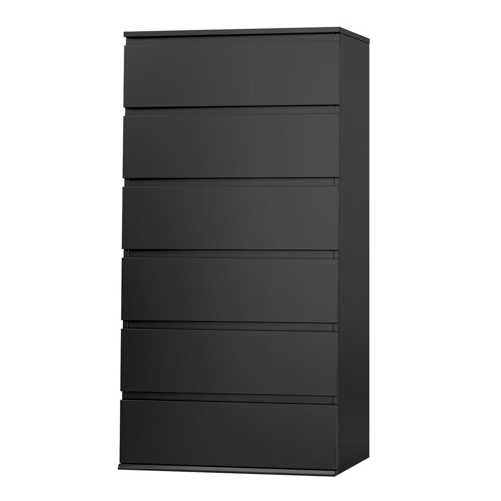 Black 6 Drawer Dresser O35489