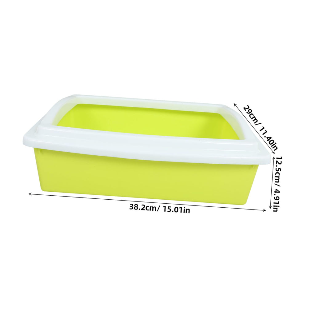 Open Top Cat Litter Box with Frame Semi-Enclosed P95699