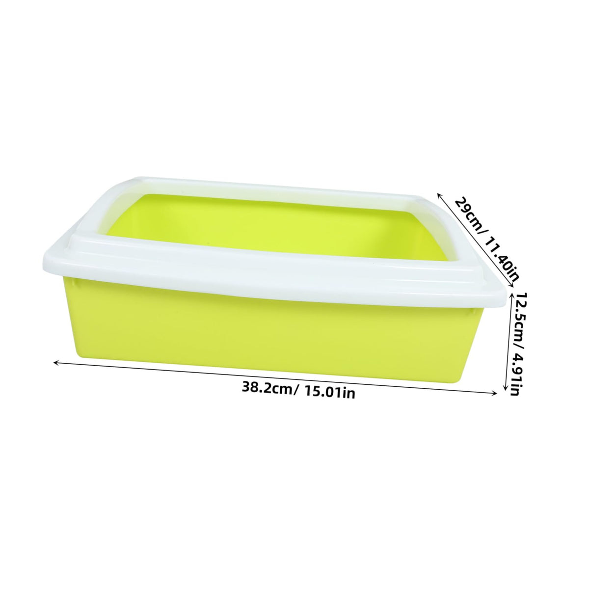 Open Top Cat Litter Box with Frame Semi-Enclosed P95699