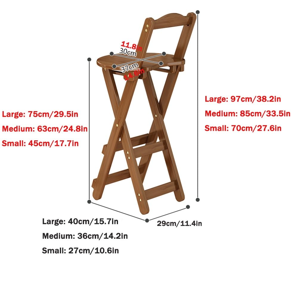 Teal 30in Folding Bamboo Dining Chair with Backrest and Footrest C499