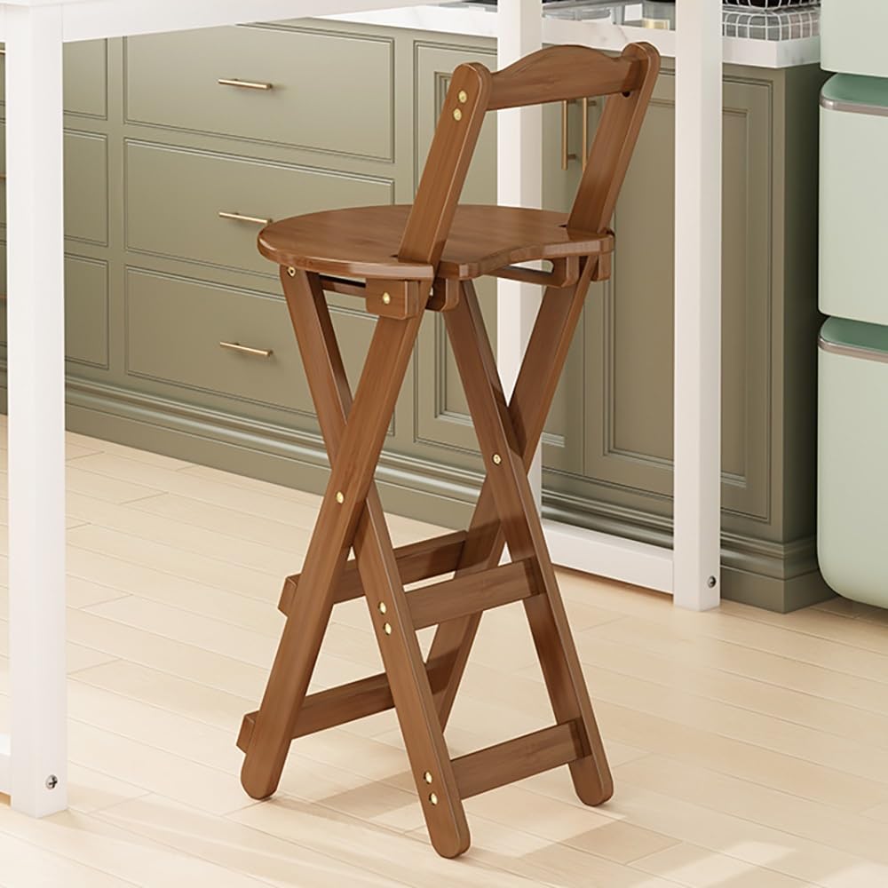 Teal 30in Folding Bamboo Dining Chair with Backrest and Footrest C499