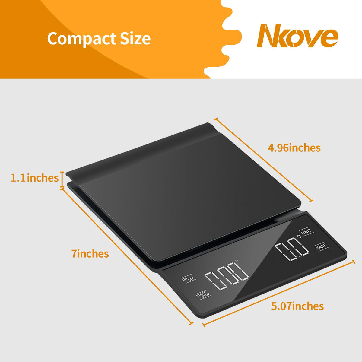 0.1g High Precision Coffee Scale with Timer W883026