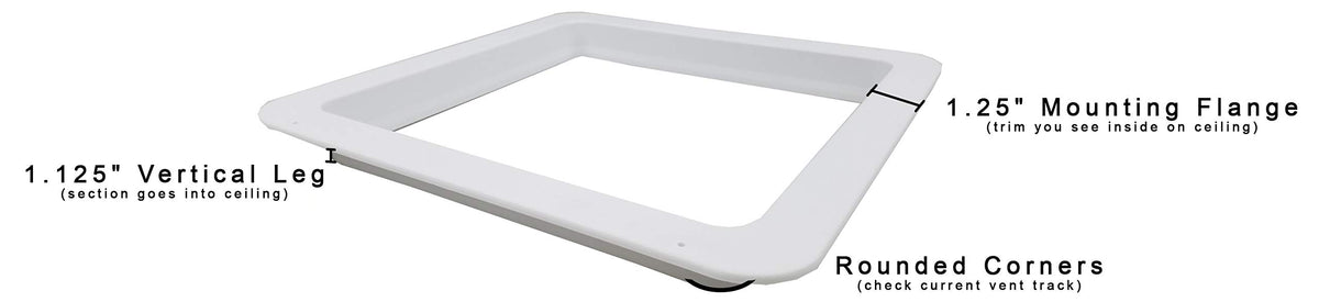 14" RV Roof Vent White Lid Non-Powered D98434