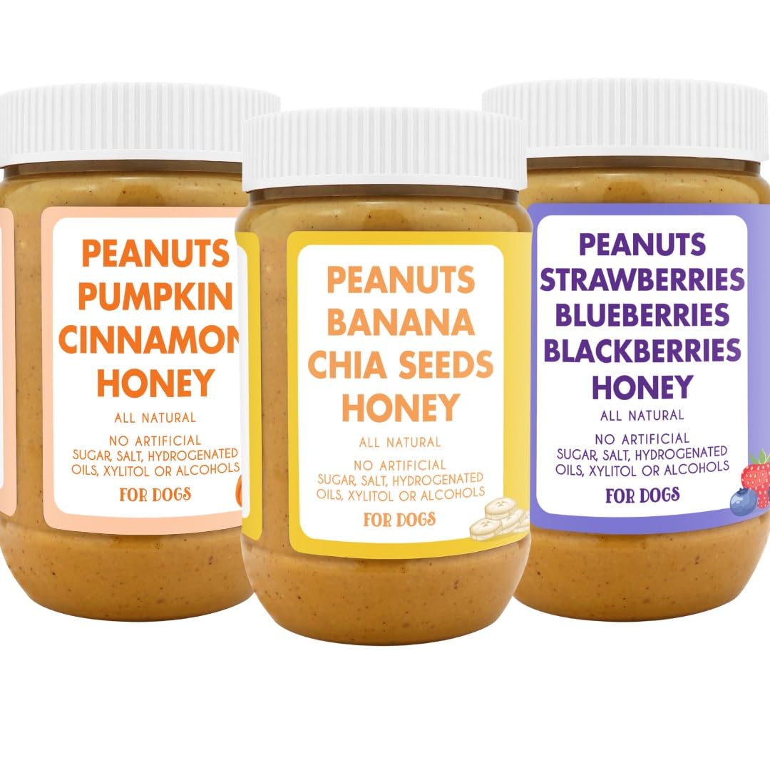 100% Natural Dog Peanut Butter Set of 3 X92408