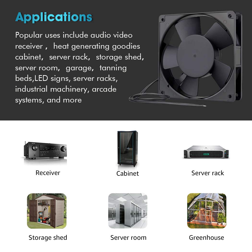 120mm AC Axial Exhaust Fan Dual Ball U98809