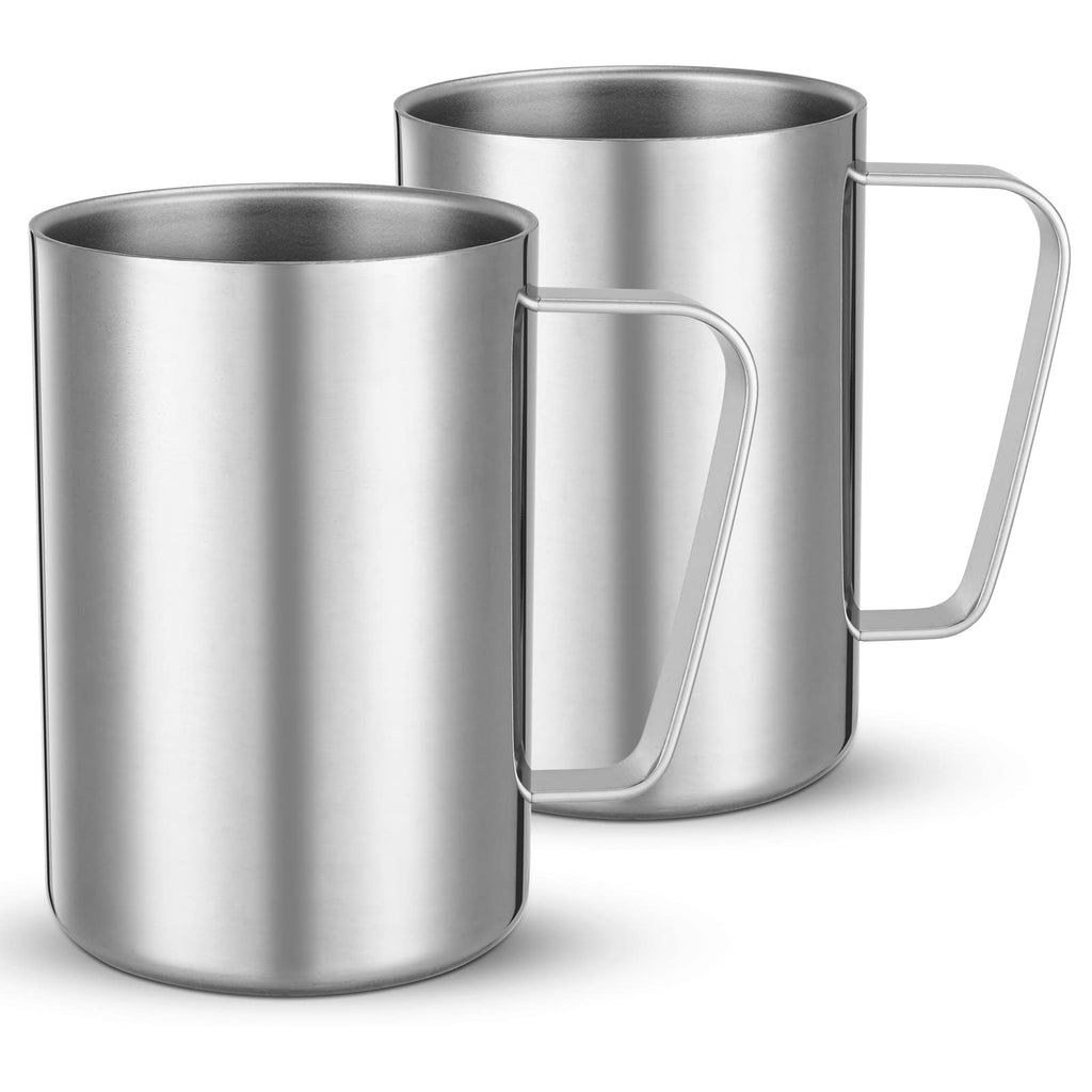 2 Pcs 16.9oz Stainless Steel Double Wall Vacuum Insulated Mug A842