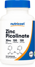 Zinc Picolinate 30mg 120 Capsules Gluten Free L629779