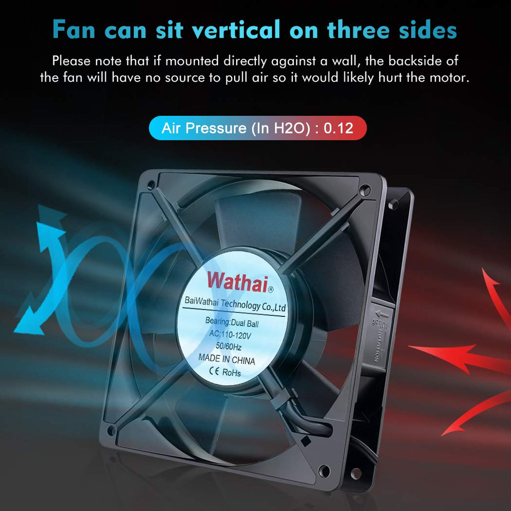 120mm AC Axial Exhaust Fan Dual Ball U98809