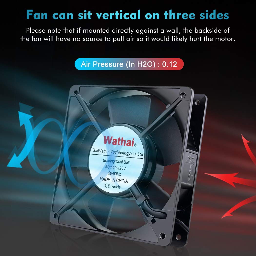 120mm AC Axial Exhaust Fan Dual Ball U98809