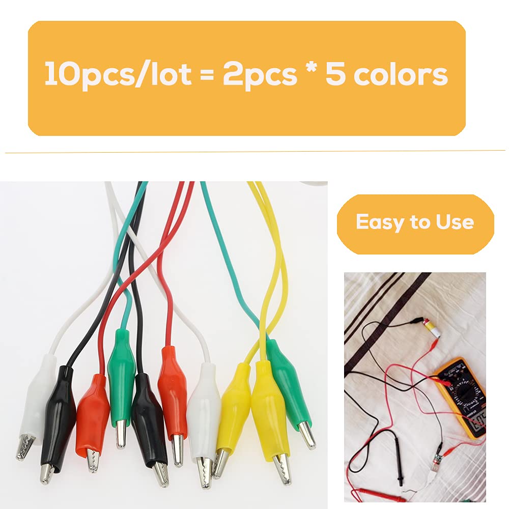 30 PCS Alligator Clips Test Leads Jumper Wires G7476