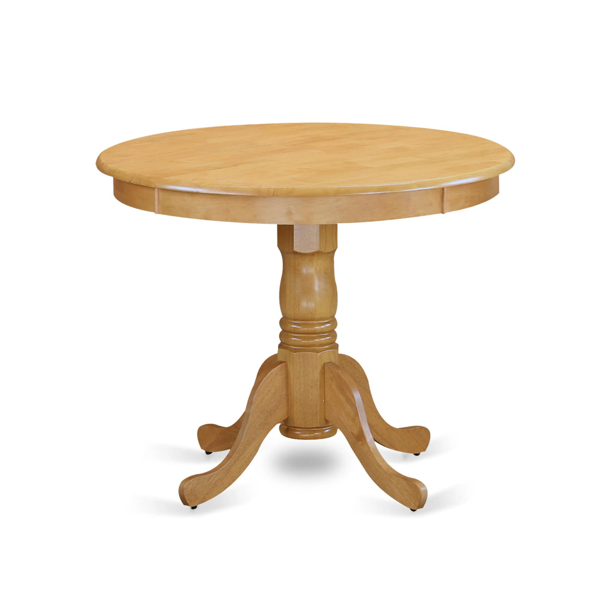 5 Piece Oak Dining Table Set with 4 Blue Faux Leather Chairs T855077