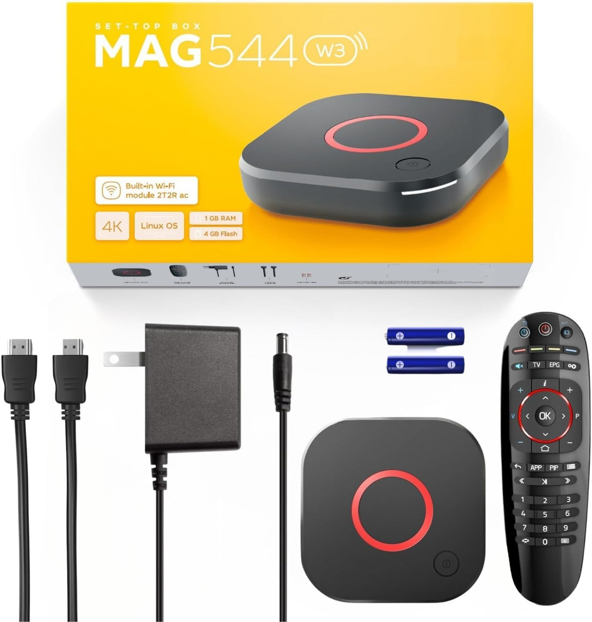 4K HDR TV Streaming Device with 1GB DDR4 RAM 4GB Flash Memory Dual-Band WiFi S19376