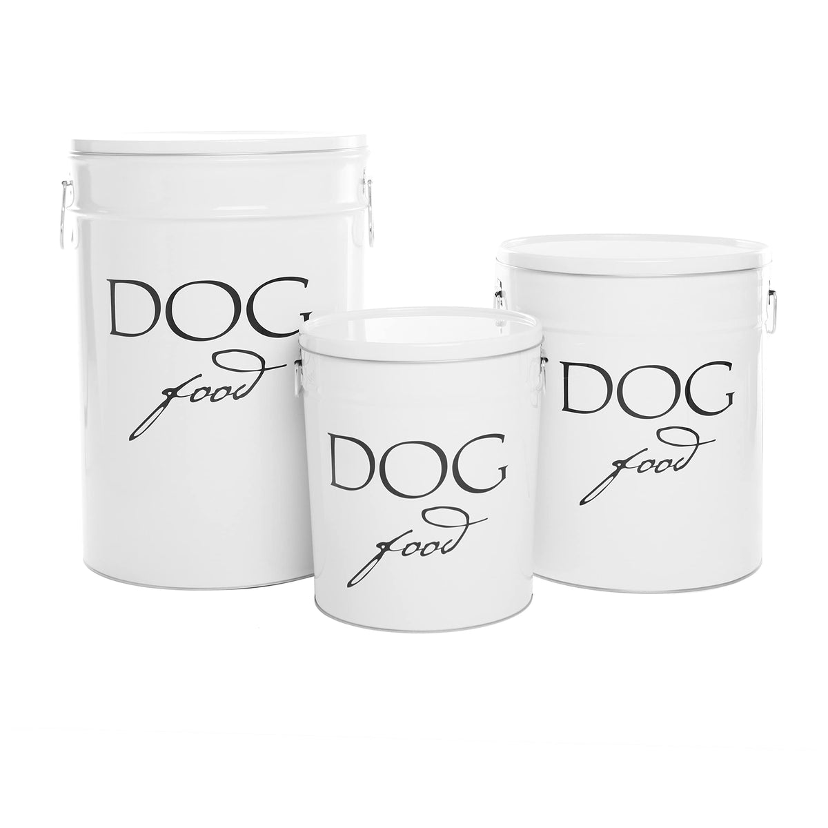 Large Airtight Stainless Steel Dog Food Storage Canister A164324