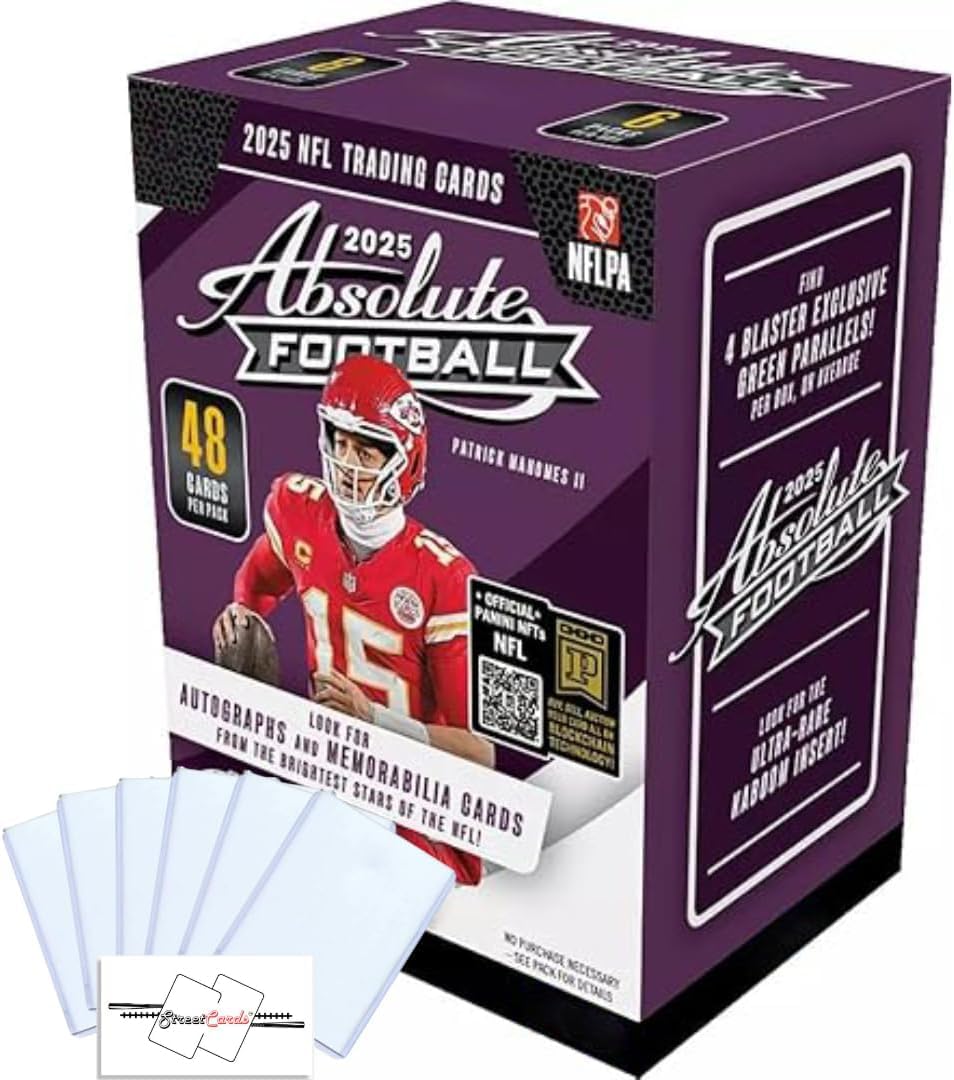 2025 Absolute Football Blaster Box with 48 Trading Cards Y9037