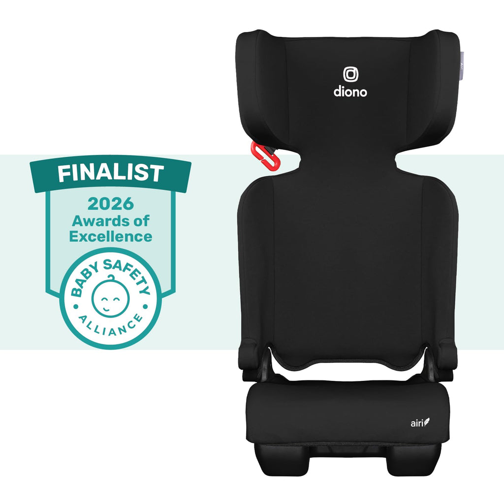 Black Foldable High Back Booster Seat E5335