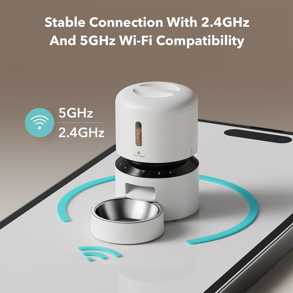 Automatic Cat Feeder 5G WiFi 3L White I7041