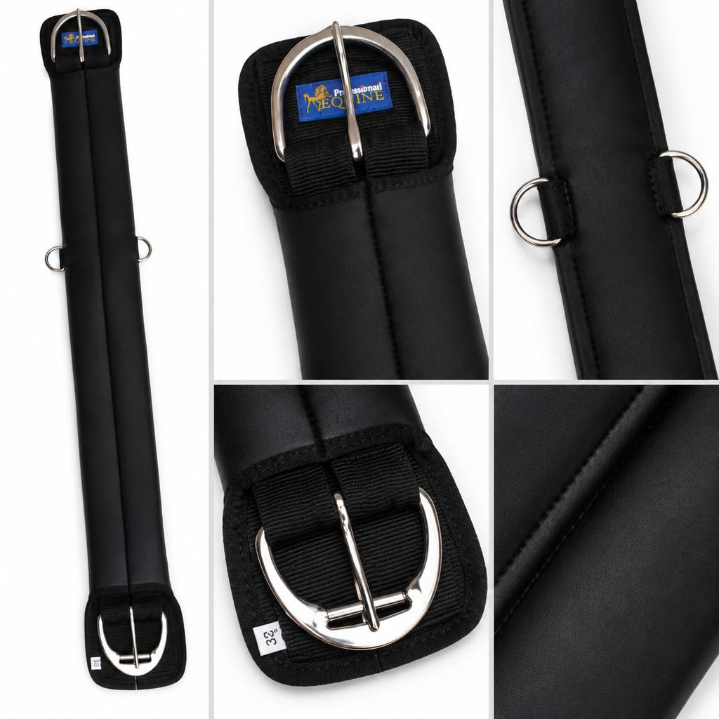 Neoprene Anti-Slip Saddle Cinch Girth Black S371