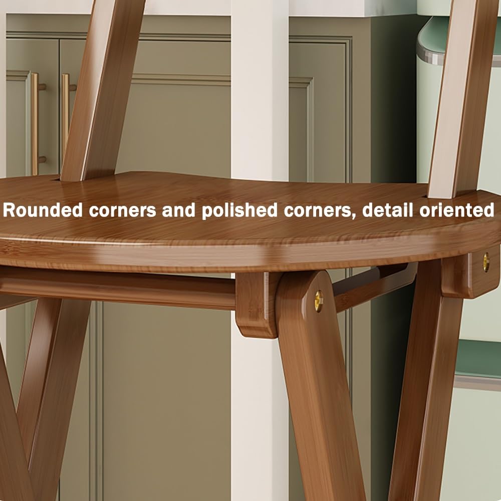 Teal 30in Folding Bamboo Dining Chair with Backrest and Footrest C499