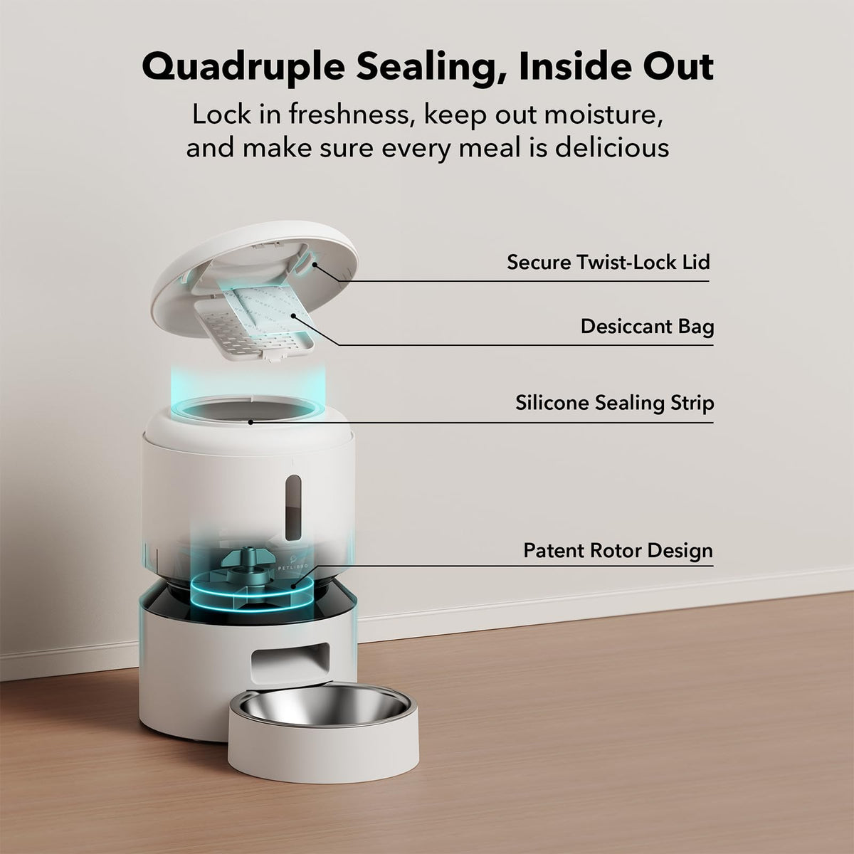 Automatic Cat Feeder 5G WiFi 3L White I7041