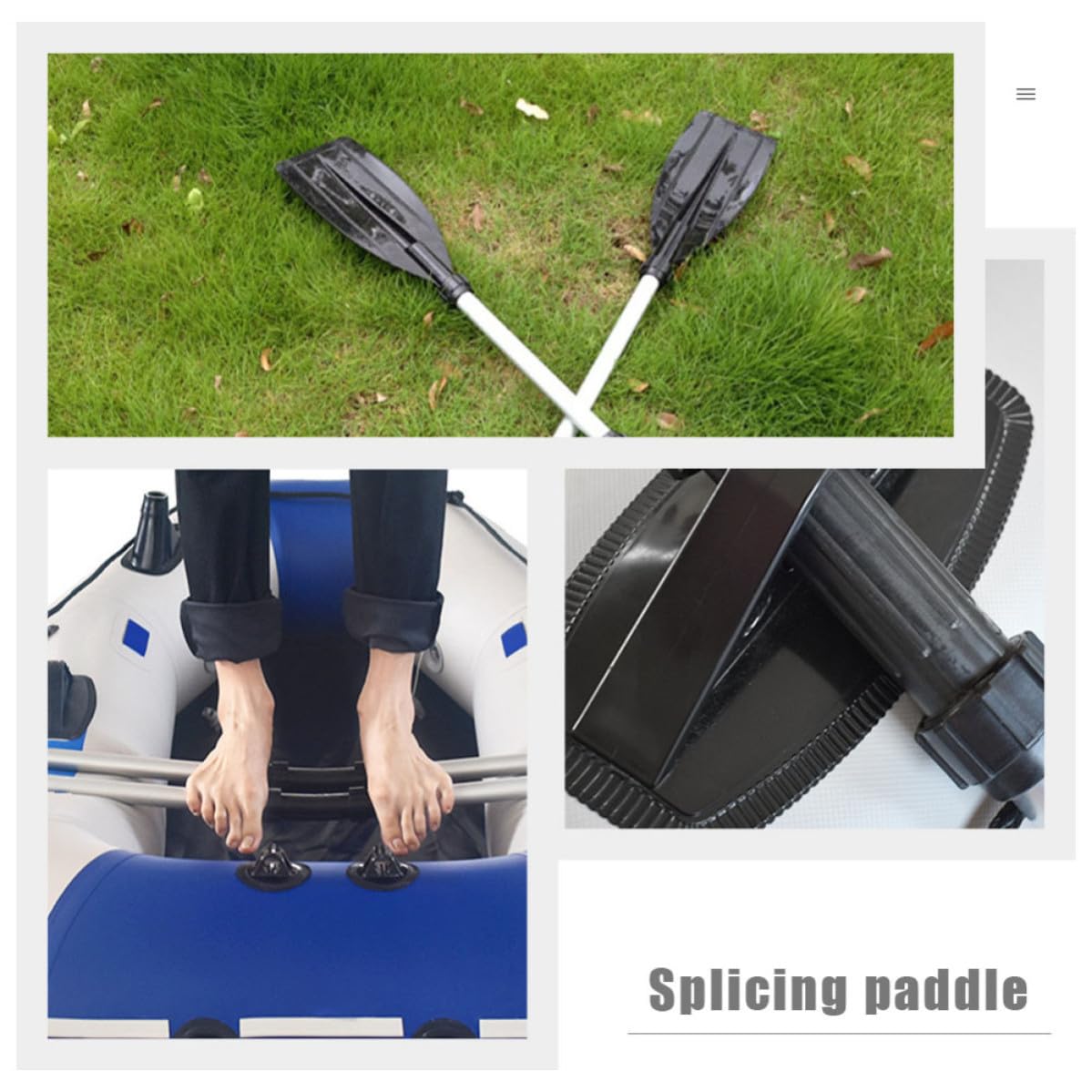 2pcs Adjustable Aluminum Alloy Kayak Paddle Set D303