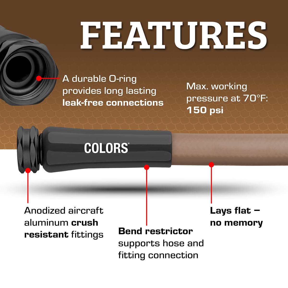 5/8 in. x 100 ft. Lightweight All-Weather Garden Hose R844
