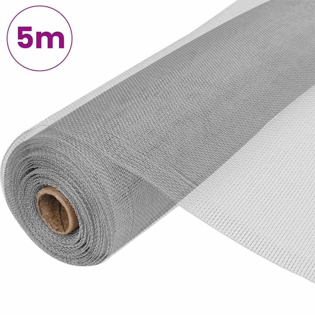 Aluminum Mesh Screen 39.4"x196.9" Silver J5076