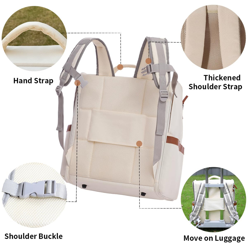 White Breathable Mesh Pet Backpack D637009