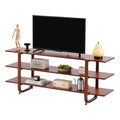 Walnut 65 Inch 3-Tier TV Stand T87165