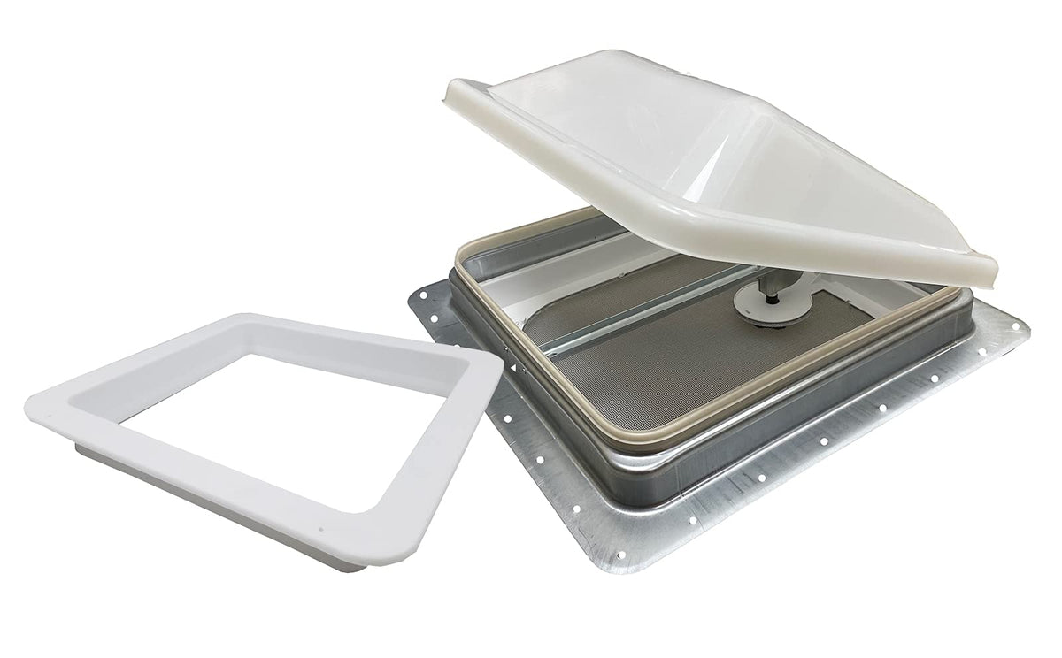 14" RV Roof Vent White Lid Non-Powered D98434