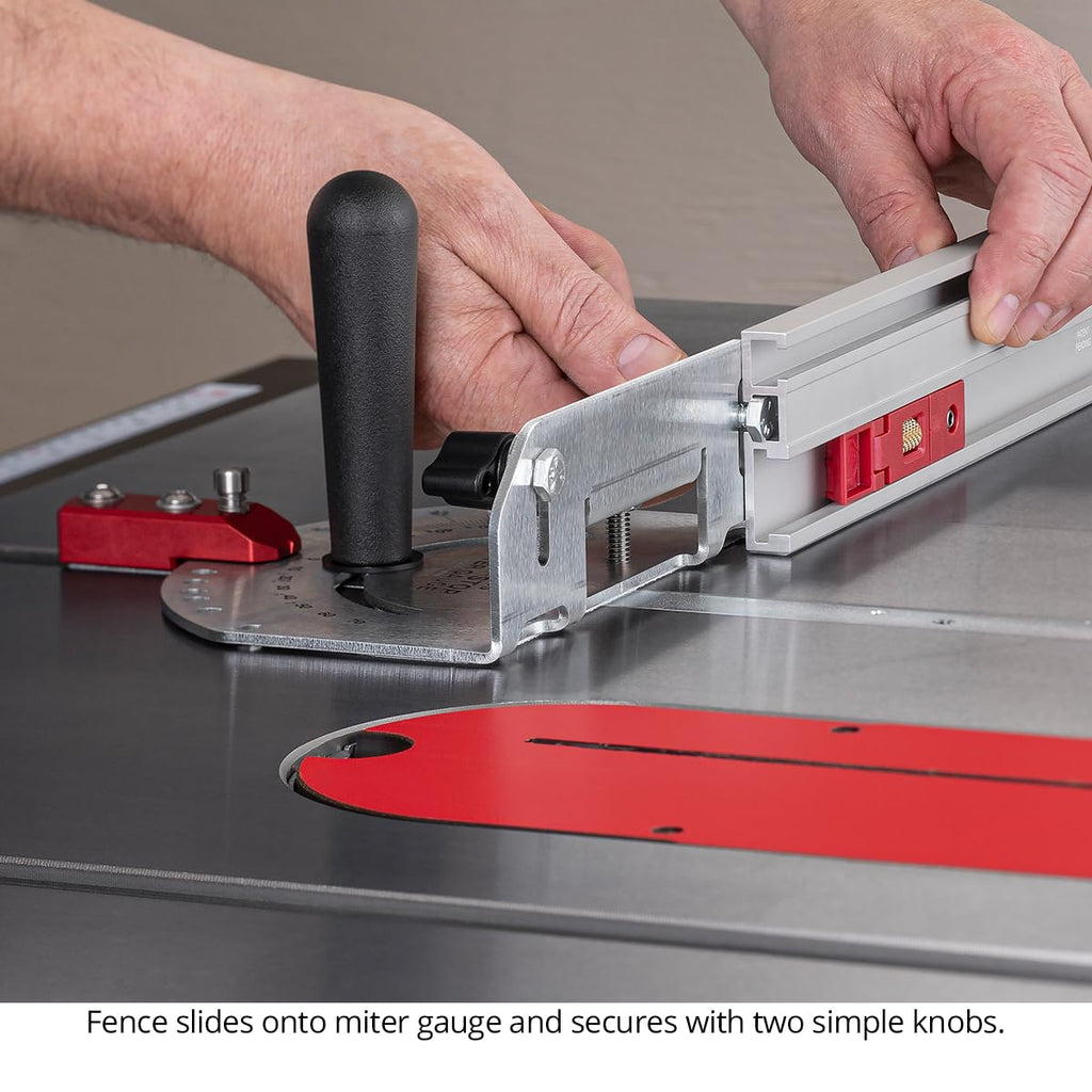 Universal Table Saw Miter Gauge with Extendable Fence A135