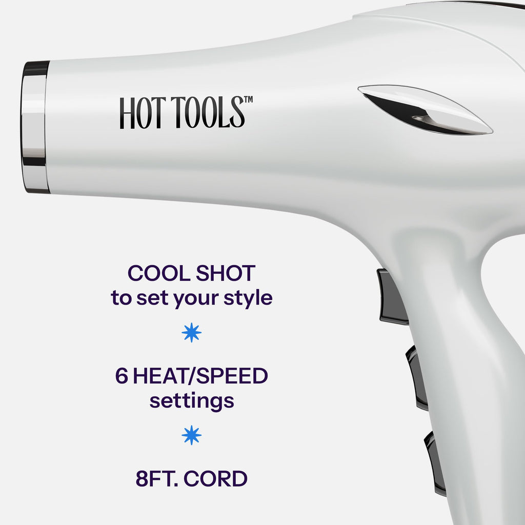 1875 Watt White Ceramic Hair Dryer X970