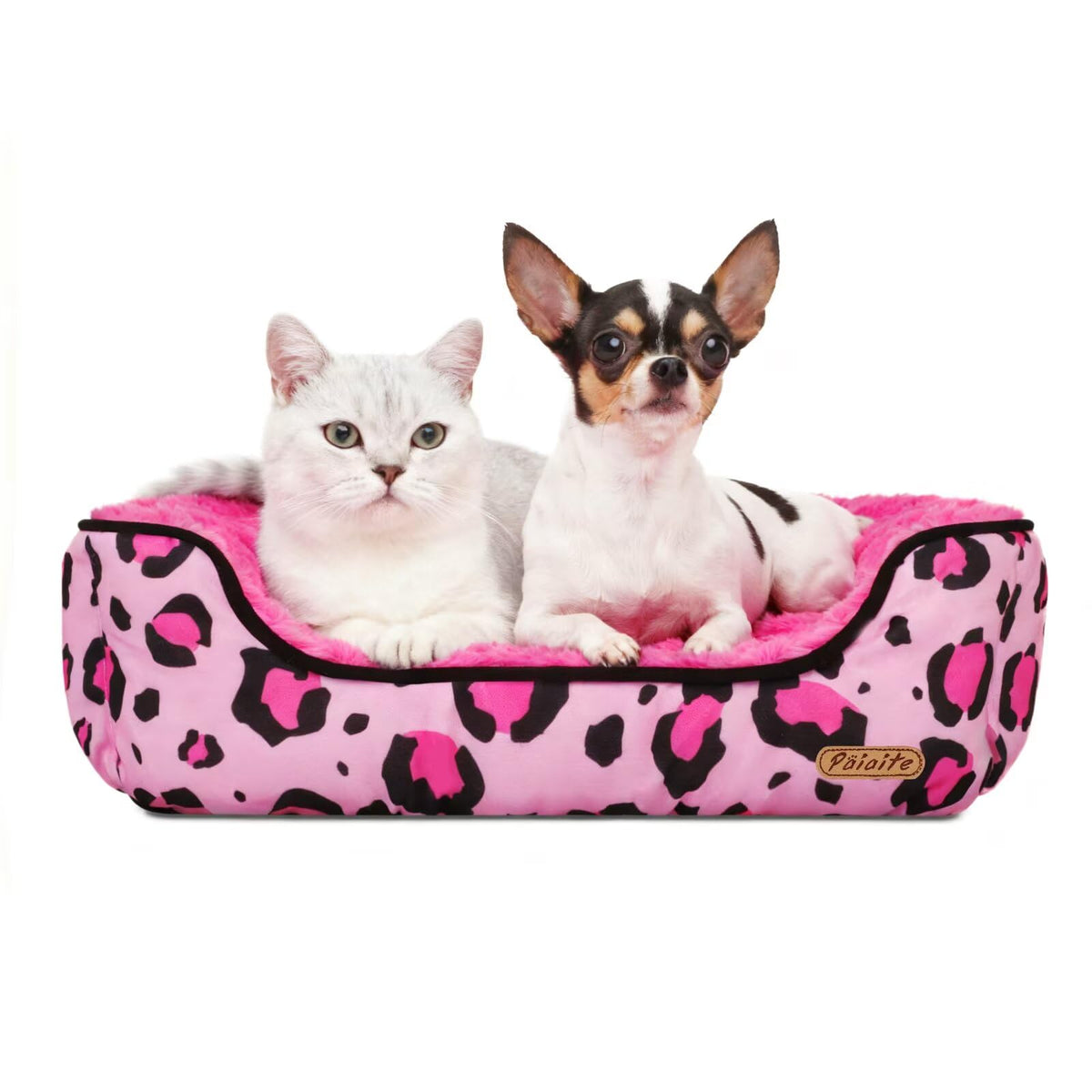 Washable Dog Bed Pink S Size P32748