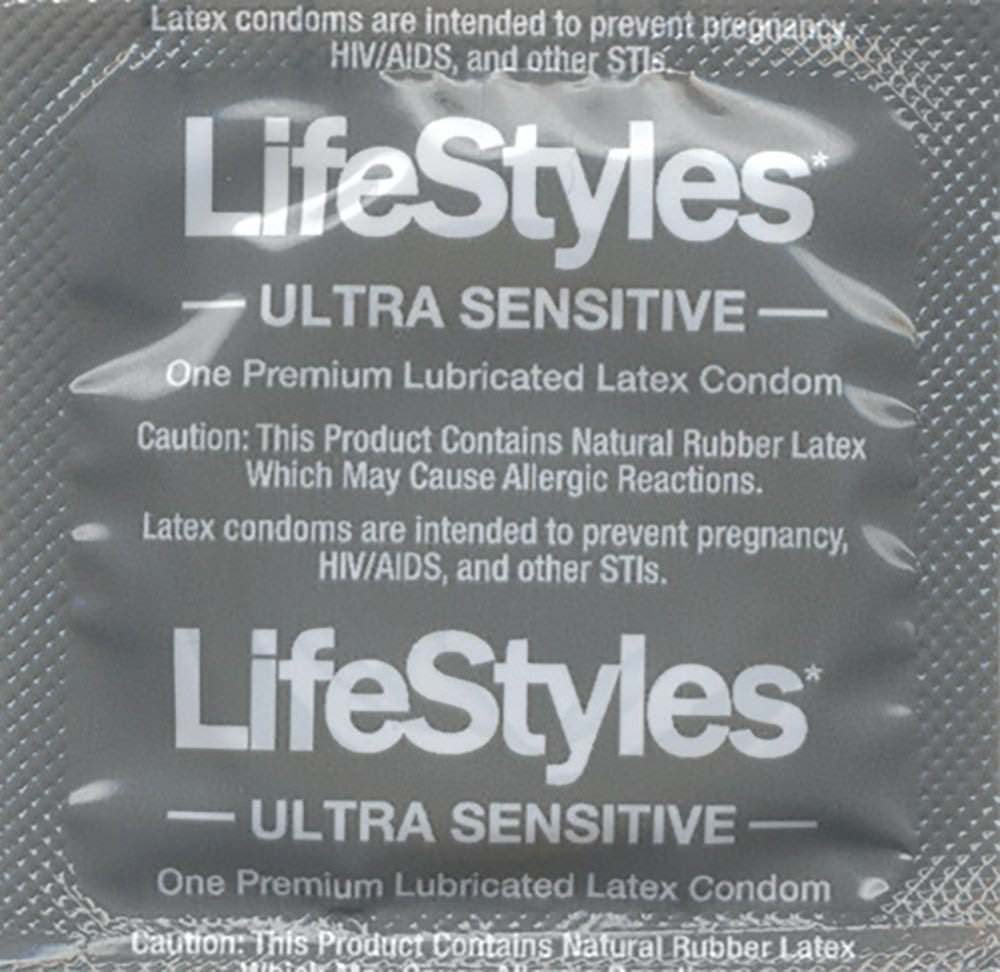 Ultra Sensitive Lubricated Natural Latex Condoms 100 Count R4944