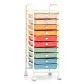 10 Drawer Rolling Storage Cart Y508508