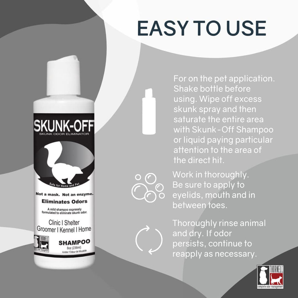 Pet Shampoo Skunk Odor Remover 8 oz C39521