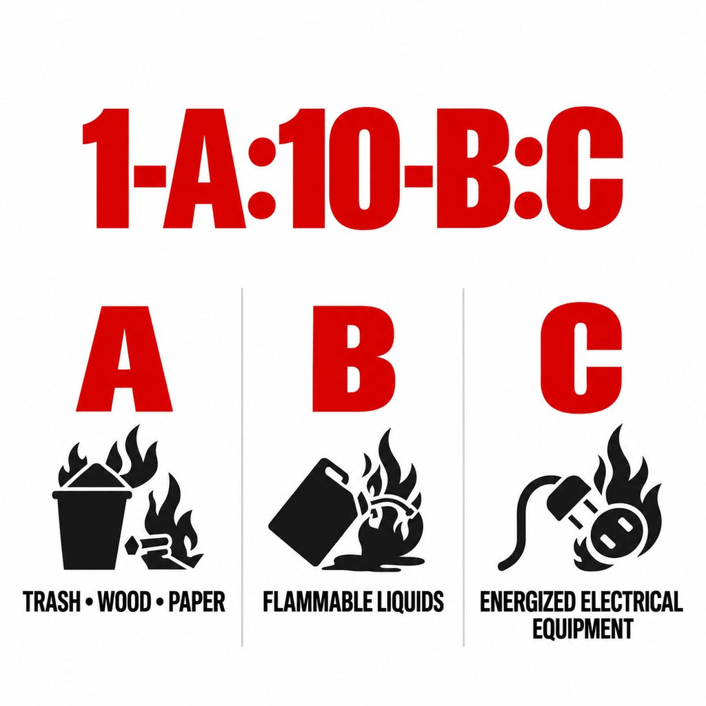 2.5 lb ABC Dry Chemical Fire Extinguishers 4-Pack Q88801