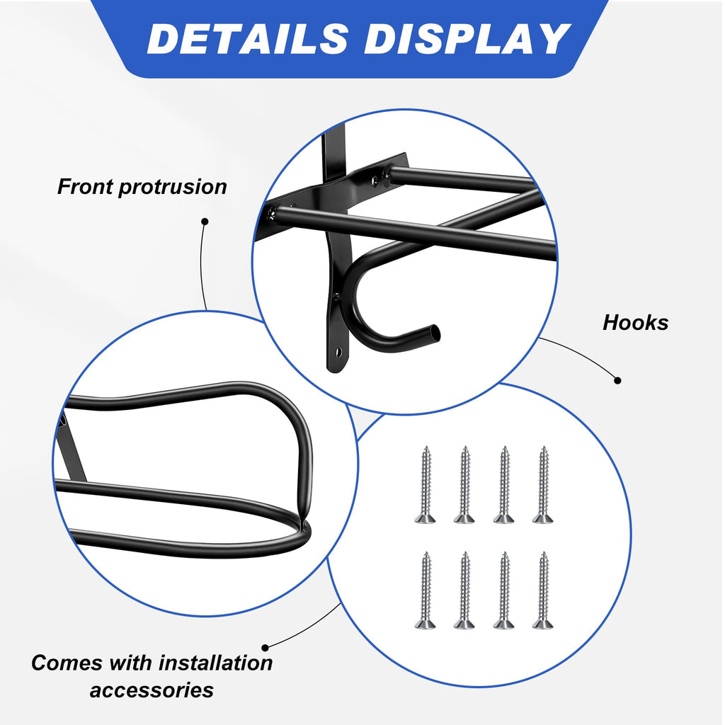 4 Sets Wall Mounted Saddle Rack O4506