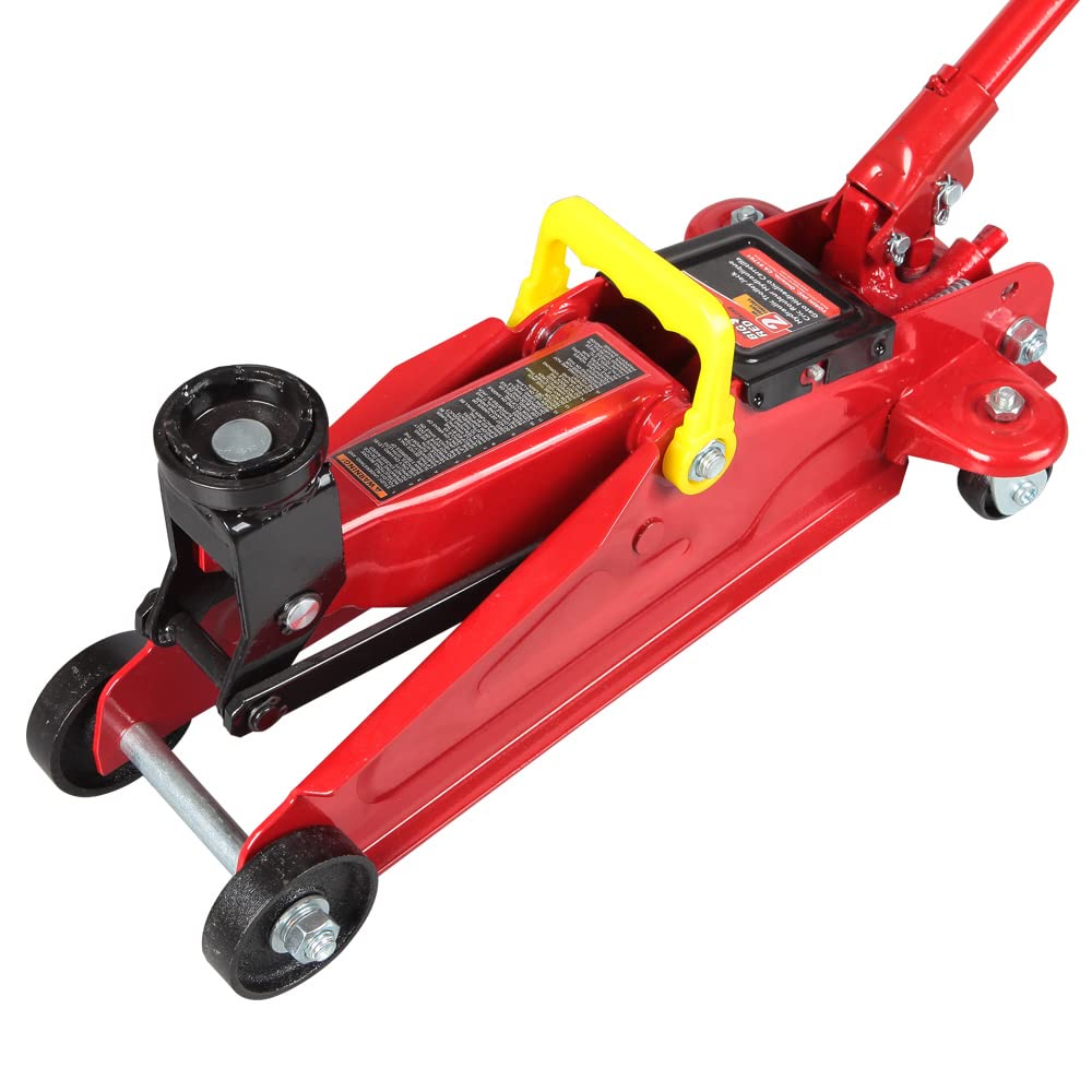 2 Ton Hydraulic Trolley Floor Jack with Carrying Case, Red S964