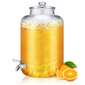 5 Gallon Glass Beverage Dispenser with Lid E316
