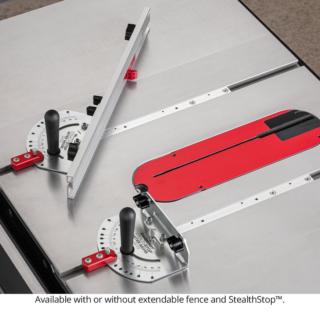 Universal Table Saw Miter Gauge with Extendable Fence A135