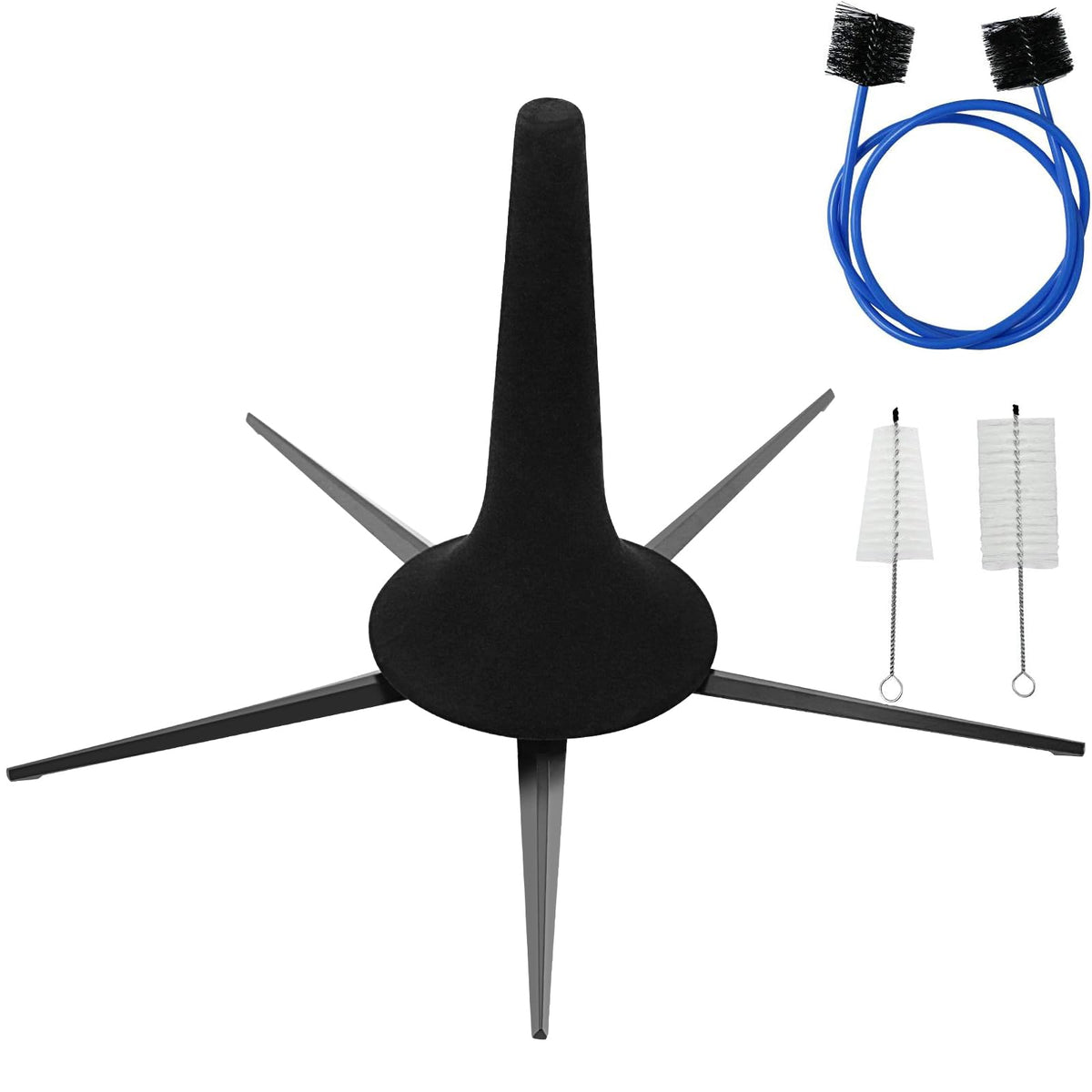 Portable 5 Legs Foldable Trumpet Stand with Cleaning Kit L2091