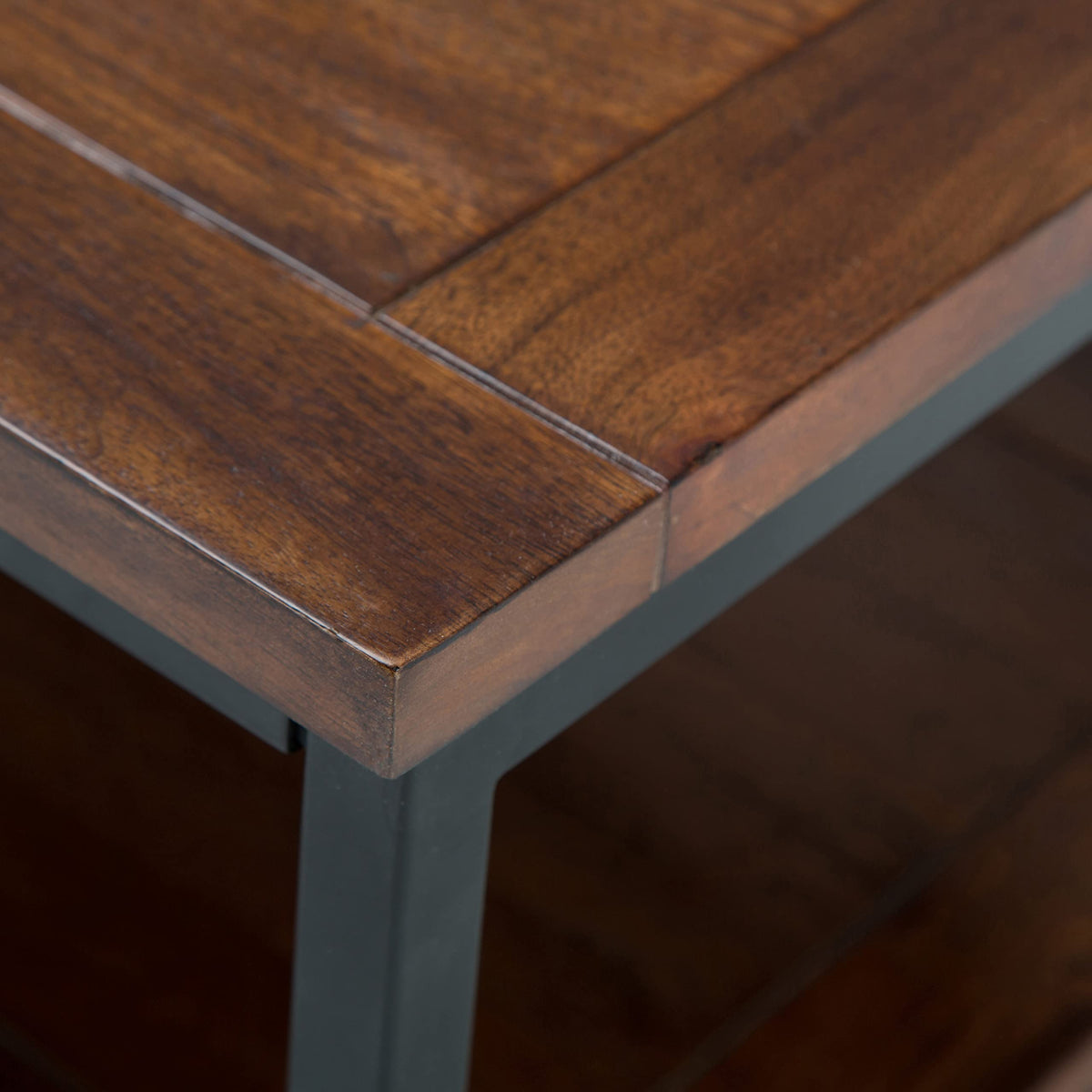 48 inch Dark Cognac Brown Mango Wood Coffee Table H649